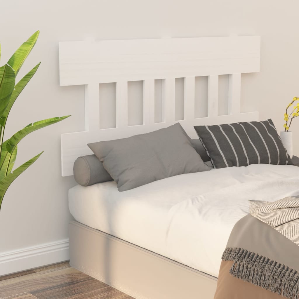 vidaXL Bed Headboard White 183.5 cm Solid Wood Pine