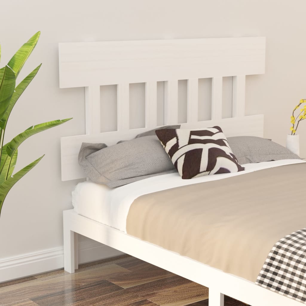 vidaXL Bed Headboard White 183.5 cm Solid Wood Pine