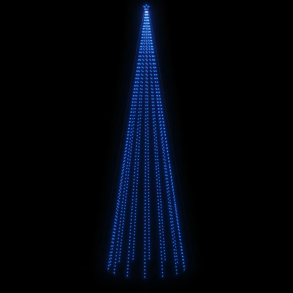 vidaXL Christmas Tree with Spike Blue 1134 LEDs 800 cm