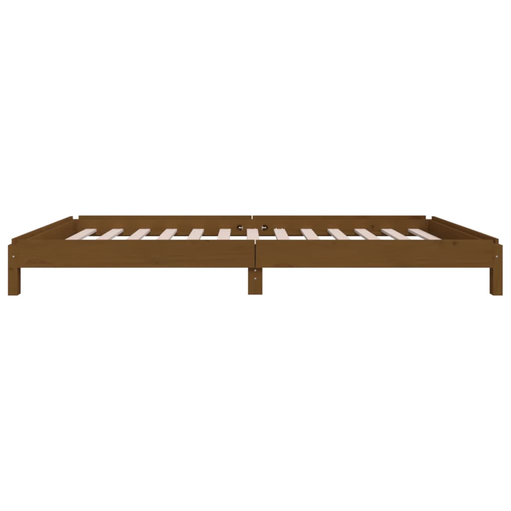 vidaXL Stack Bed without Mattress Honey Brown 90x190 cm Solid Wood Pine