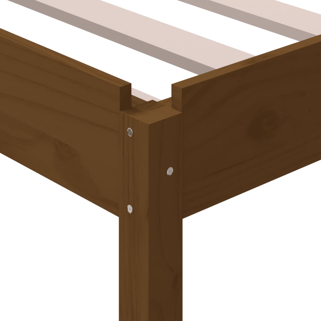 vidaXL Stack Bed without Mattress Honey Brown 90x190 cm Solid Wood Pine