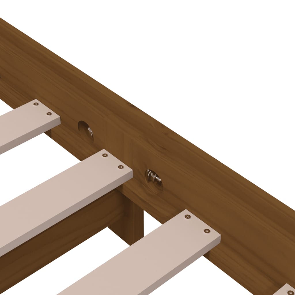 vidaXL Stack Bed without Mattress Honey Brown 90x190 cm Solid Wood Pine