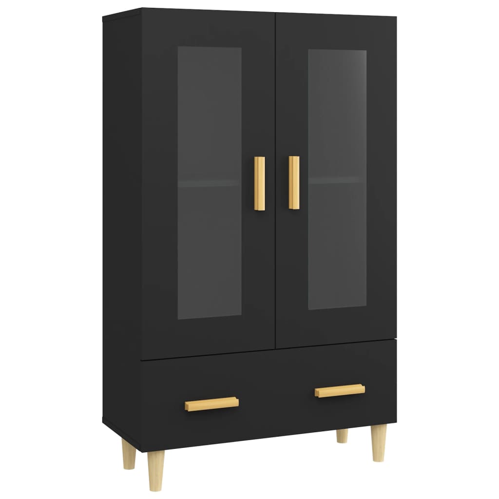 vidaXL Highboard Black 70x31x115 cm Engineered Wood