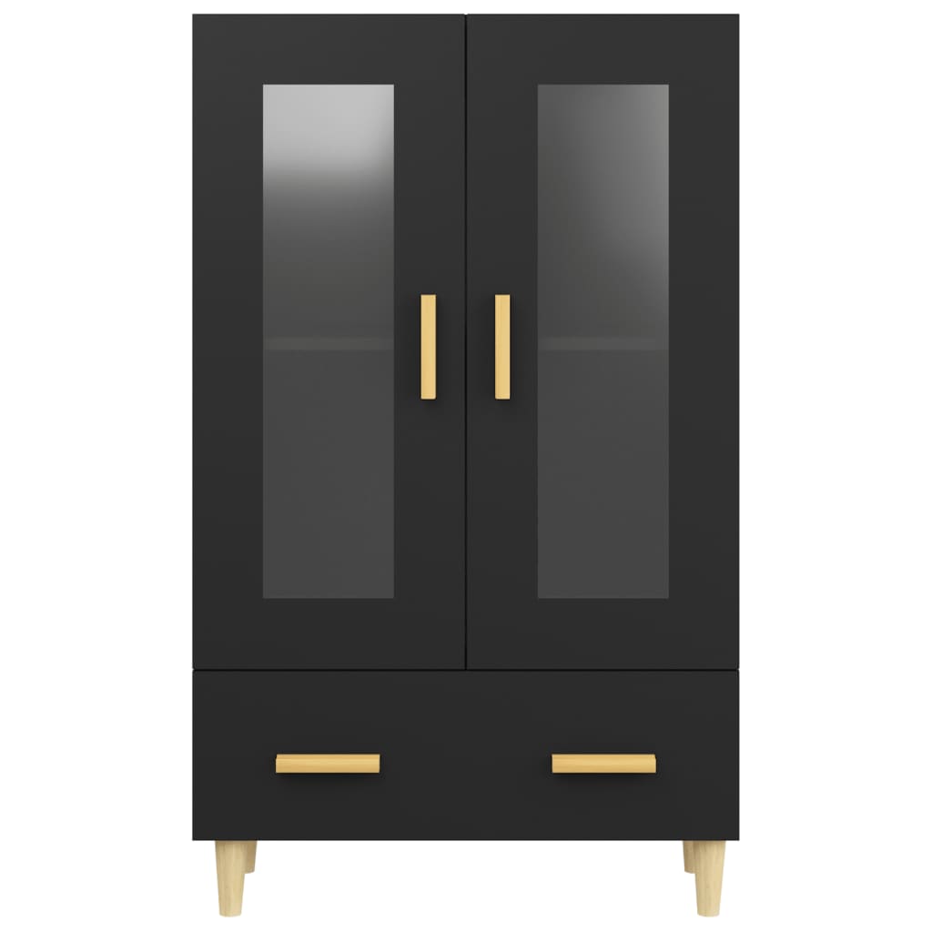 vidaXL Highboard Black 70x31x115 cm Engineered Wood