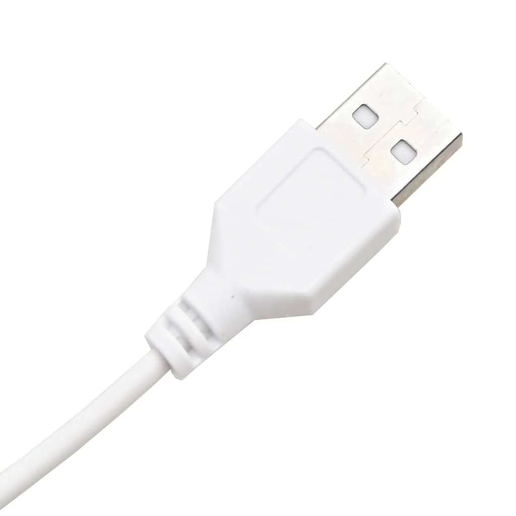 vidaXL Dressing Table Set with LED High Gloss White Engineered Wood