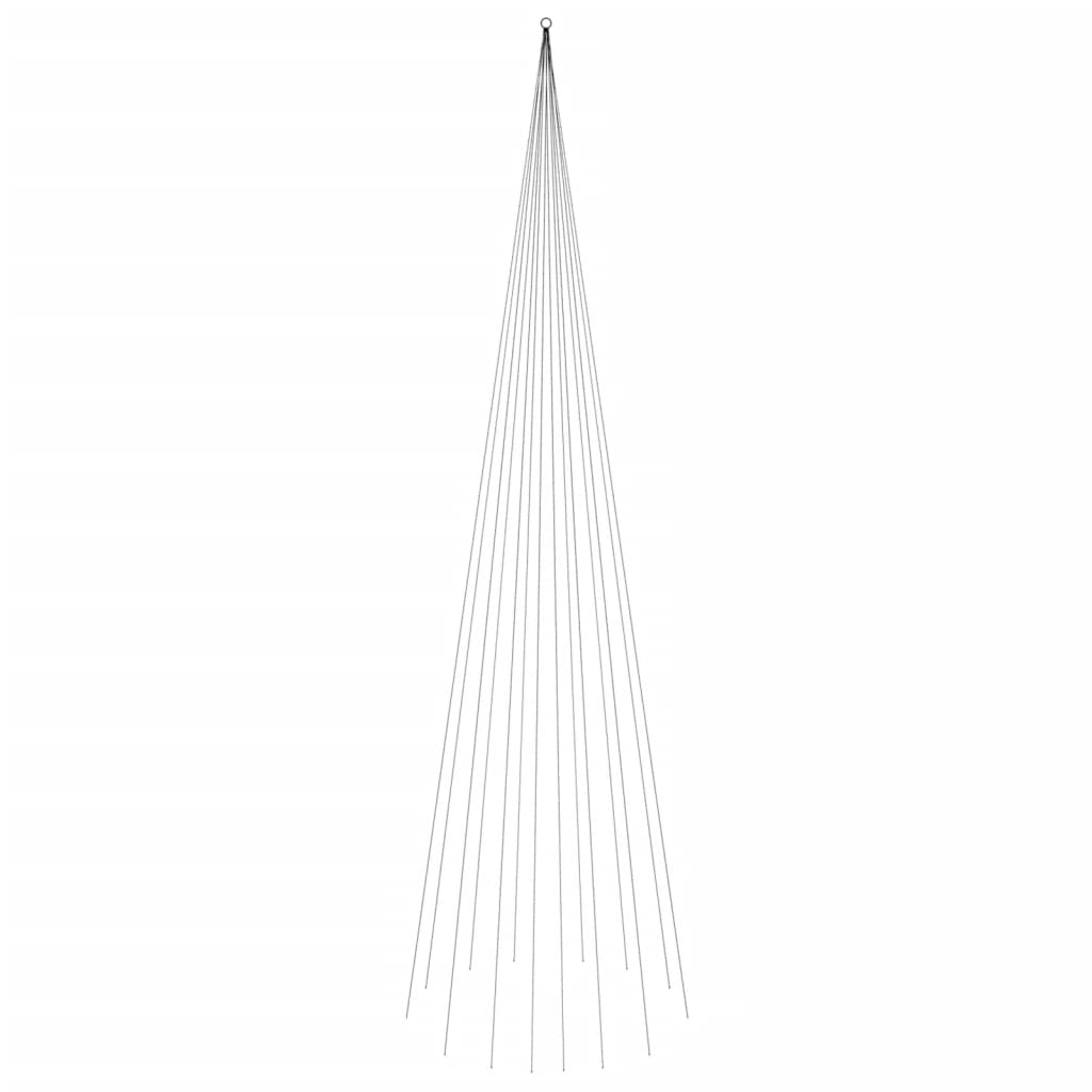 vidaXL Christmas Tree on Flagpole Warm White 1134 LEDs 800 cm