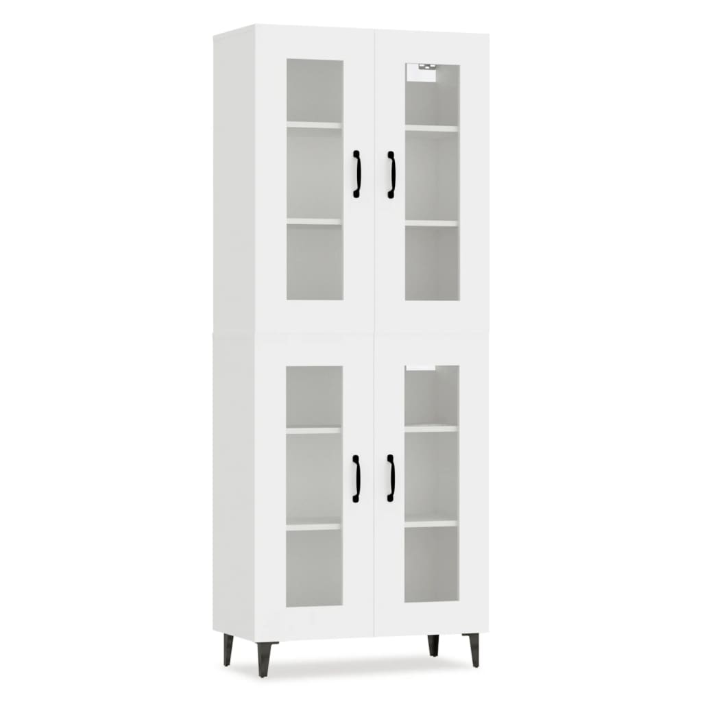 vidaXL Highboard White 69.5x34x180 cm Engineered Wood