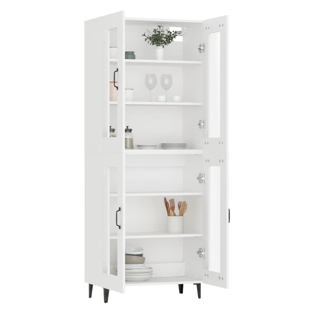 vidaXL Highboard White 69.5x34x180 cm Engineered Wood