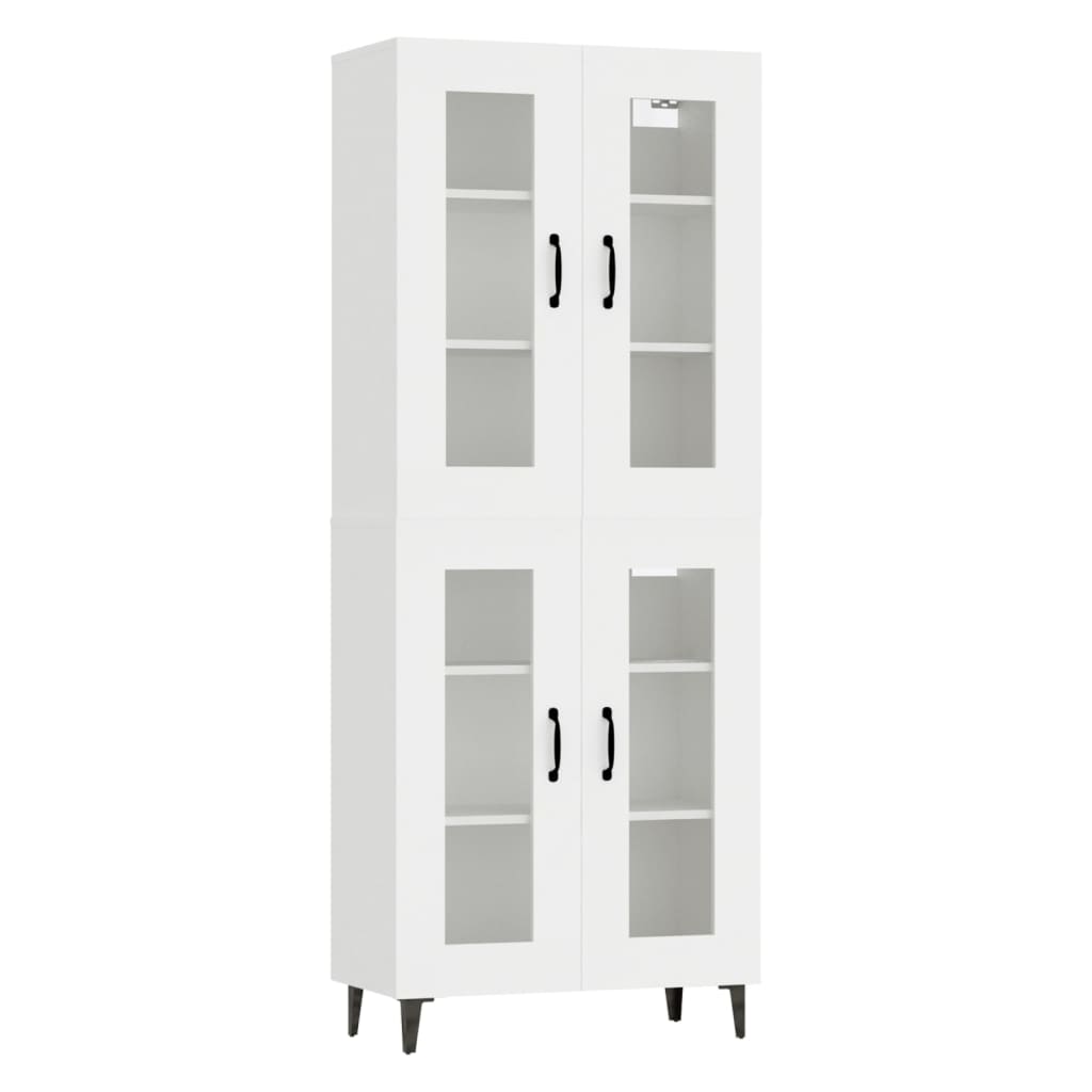 vidaXL Highboard White 69.5x34x180 cm Engineered Wood
