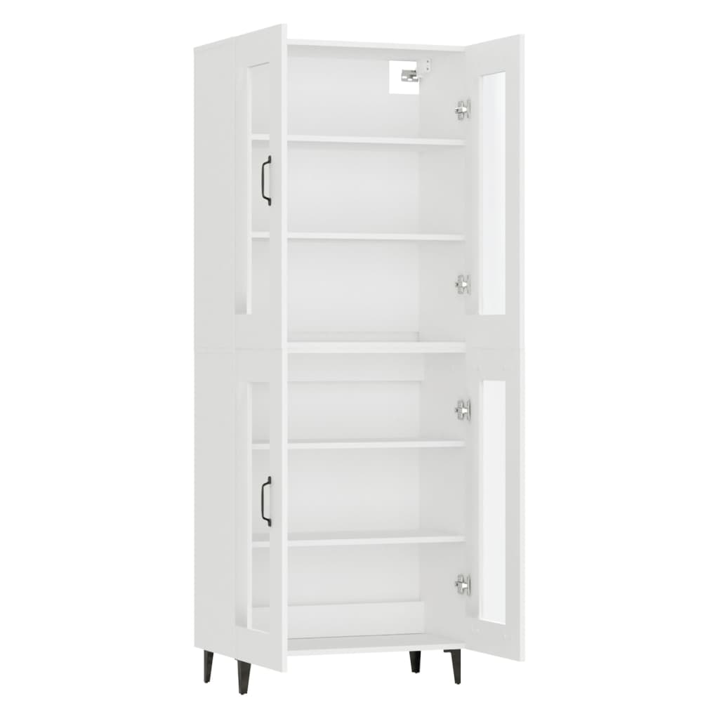 vidaXL Highboard White 69.5x34x180 cm Engineered Wood