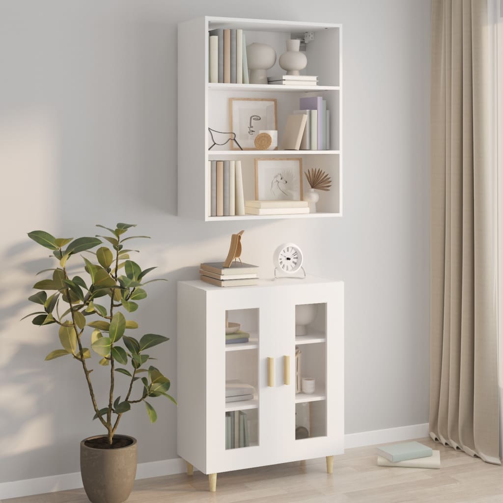 vidaXL Highboard White Engineered Wood