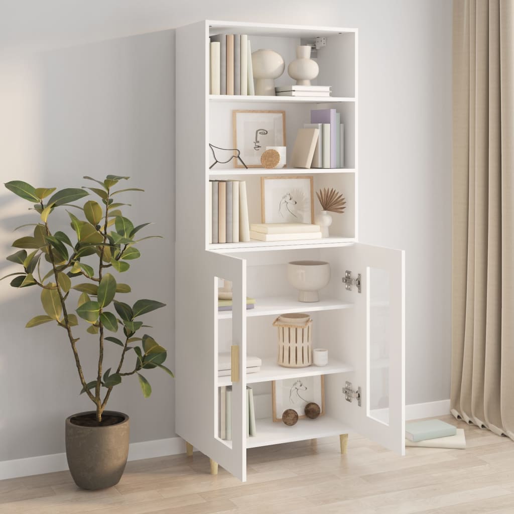 vidaXL Highboard White Engineered Wood