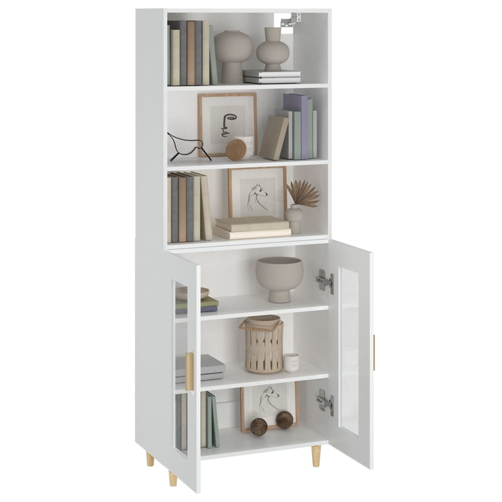 vidaXL Highboard White Engineered Wood