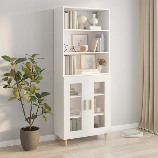 vidaXL Highboard White Engineered Wood