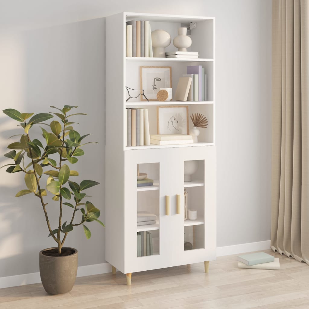 vidaXL Highboard White Engineered Wood