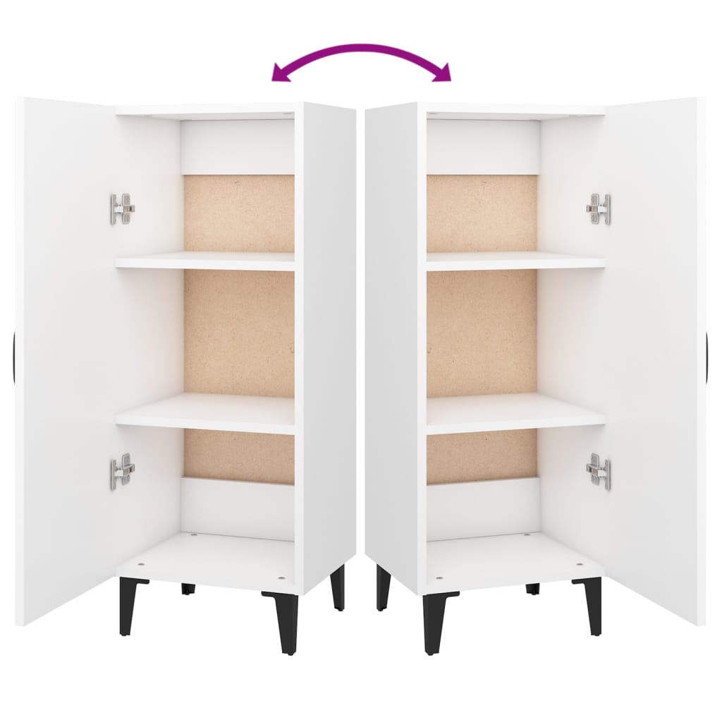 vidaXL Highboard White 34.5x34x180 cm Engineered Wood