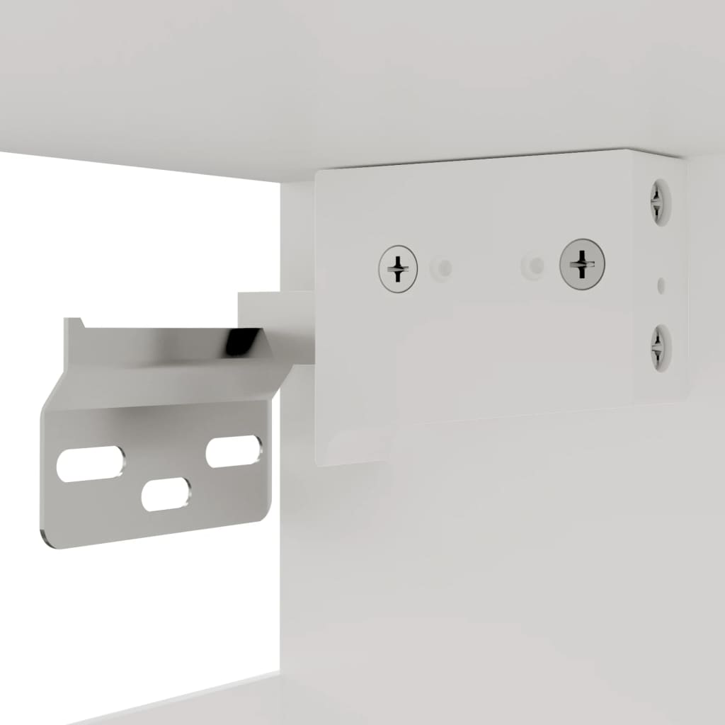 vidaXL Highboard White 34.5x34x180 cm Engineered Wood