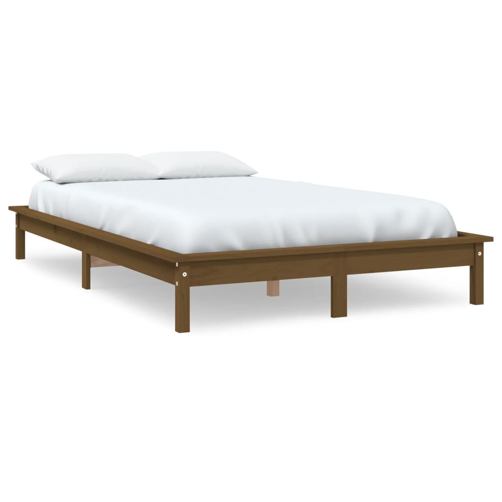 vidaXL Bed Frame without Mattress Honey Brown 150x200 cm Solid Wood Pine