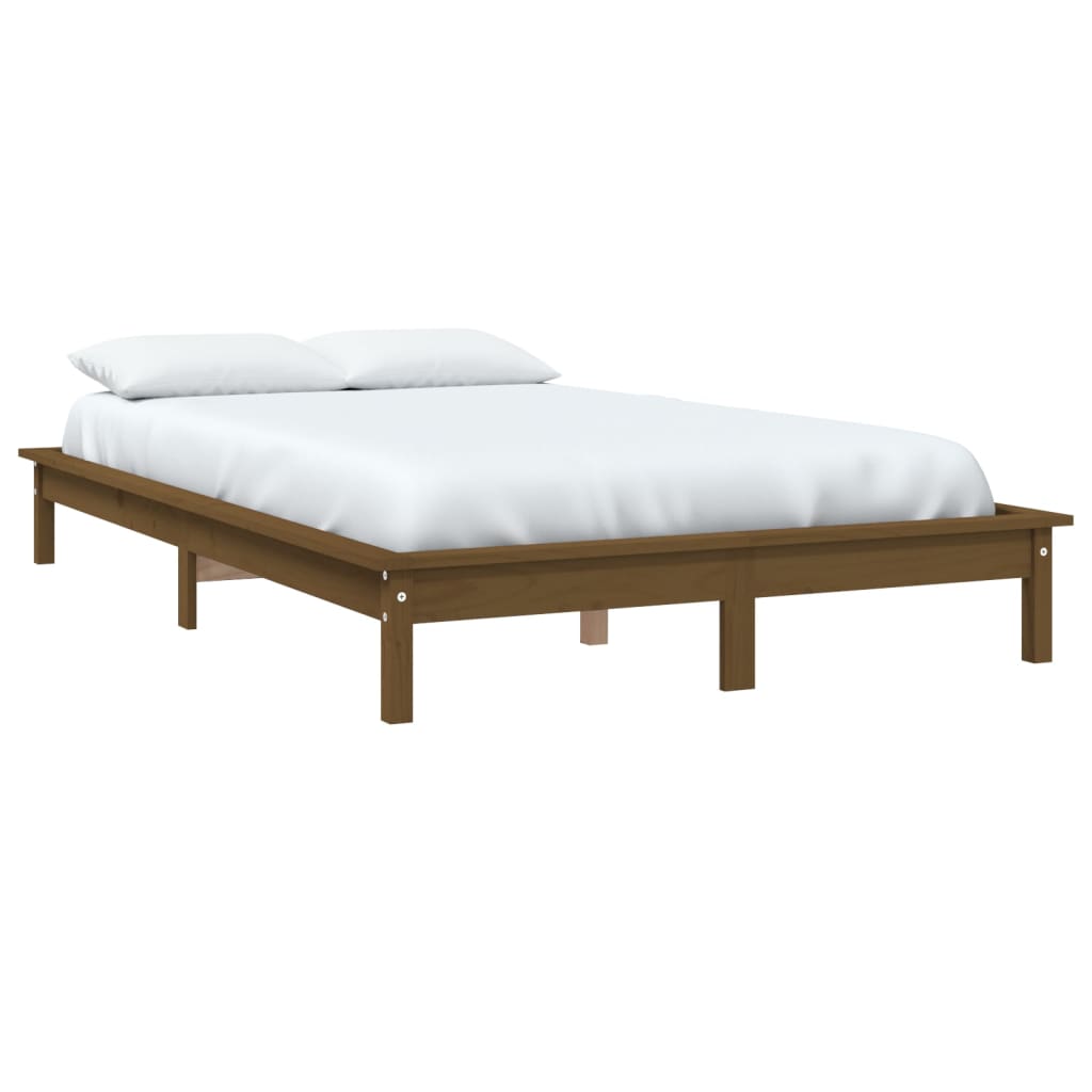 vidaXL Bed Frame without Mattress Honey Brown 150x200 cm Solid Wood Pine