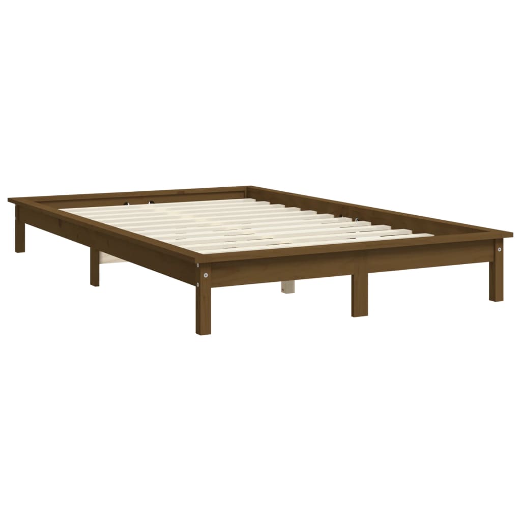 vidaXL Bed Frame without Mattress Honey Brown 150x200 cm Solid Wood Pine