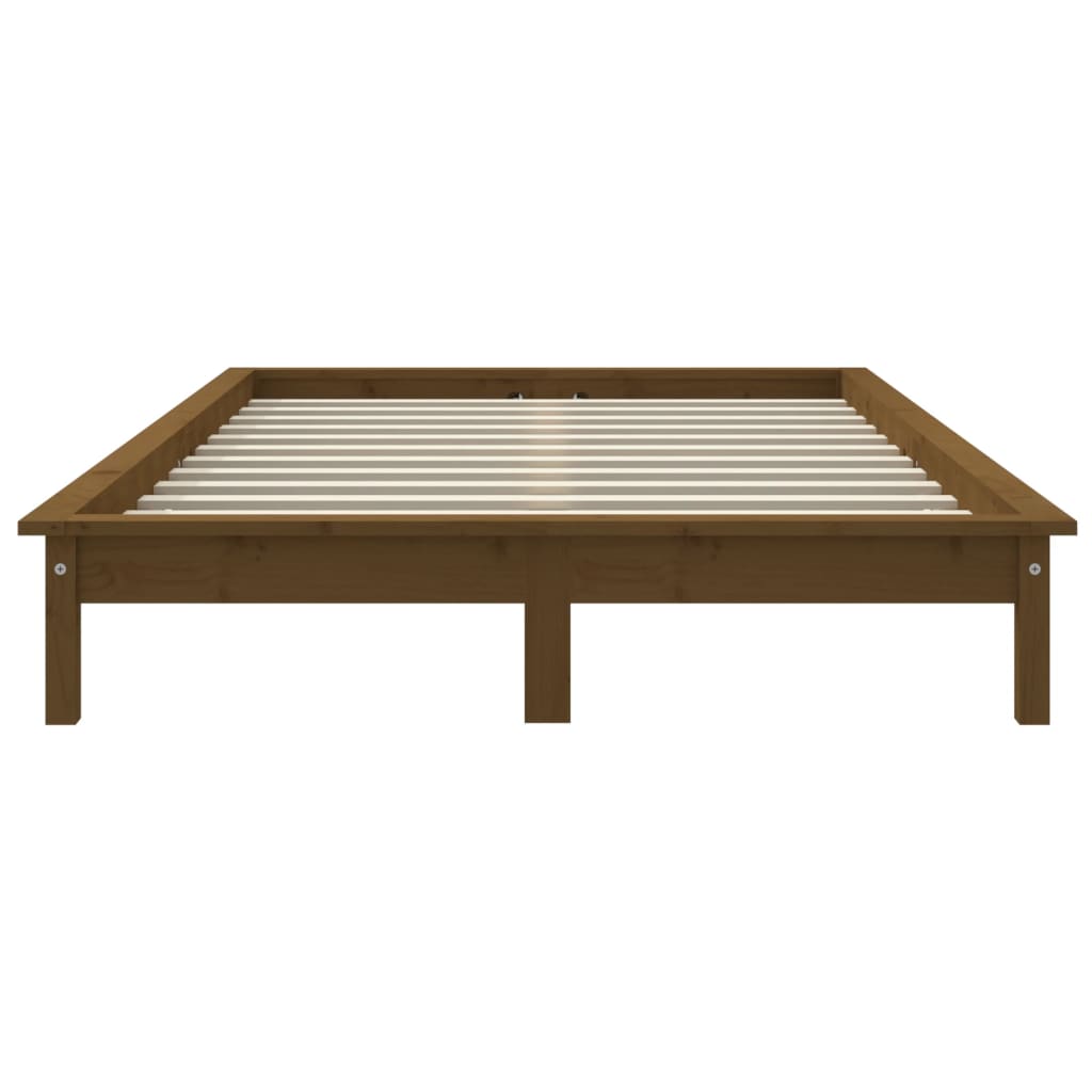 vidaXL Bed Frame without Mattress Honey Brown 150x200 cm Solid Wood Pine