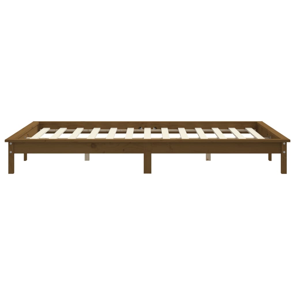 vidaXL Bed Frame without Mattress Honey Brown 150x200 cm Solid Wood Pine