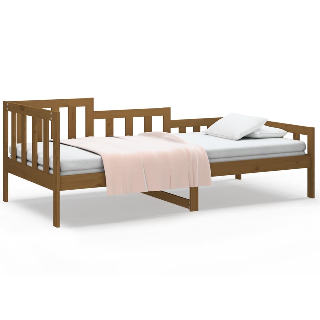 vidaXL Day Bed without Mattress Honey Brown 90x190 cm Solid Wood Pine