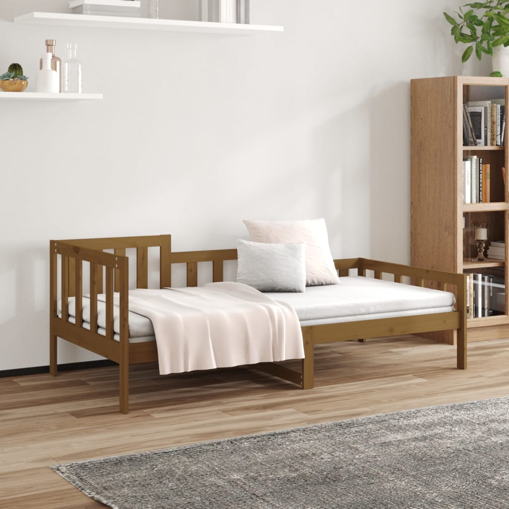 vidaXL Day Bed without Mattress Honey Brown 90x190 cm Solid Wood Pine