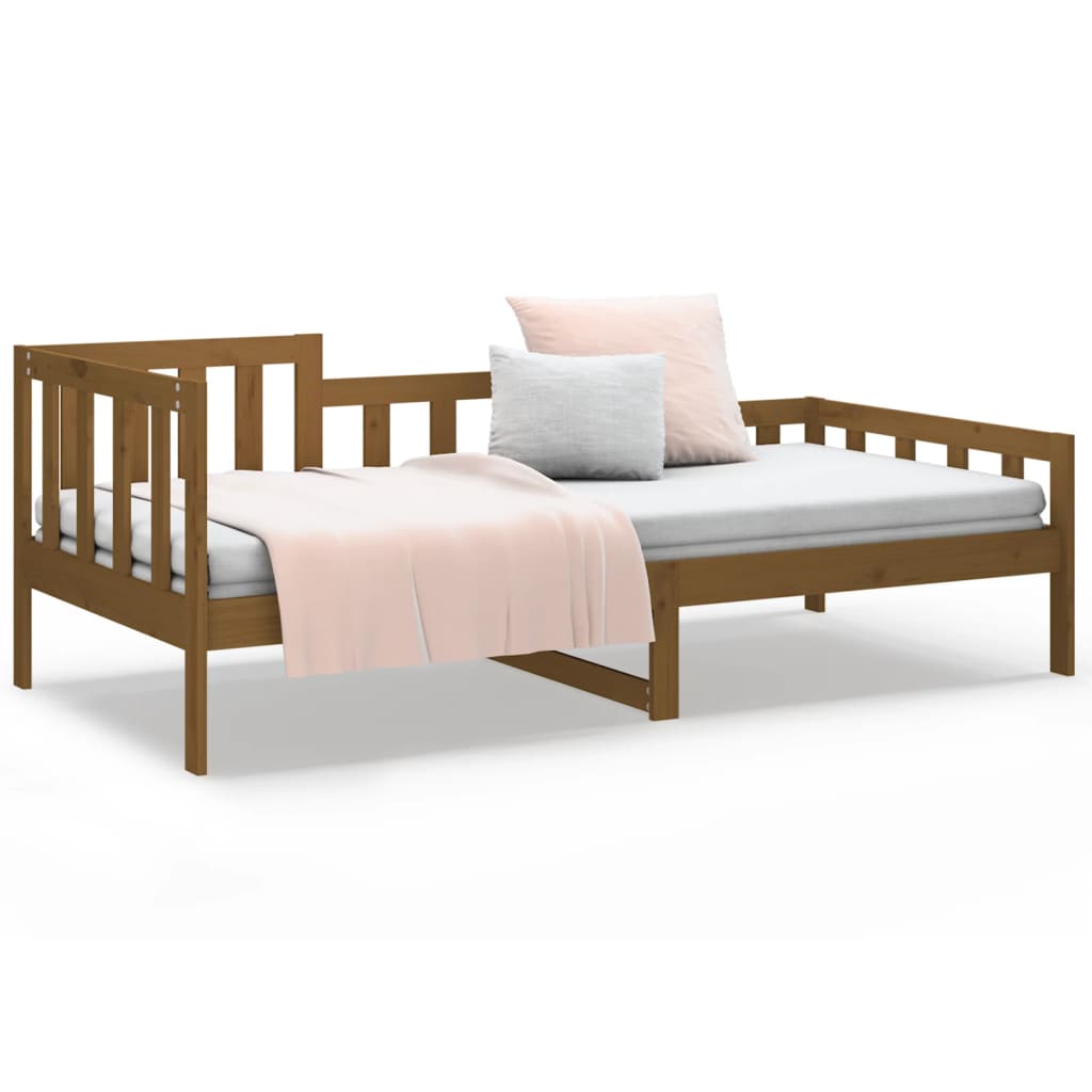 vidaXL Day Bed without Mattress Honey Brown 90x190 cm Solid Wood Pine