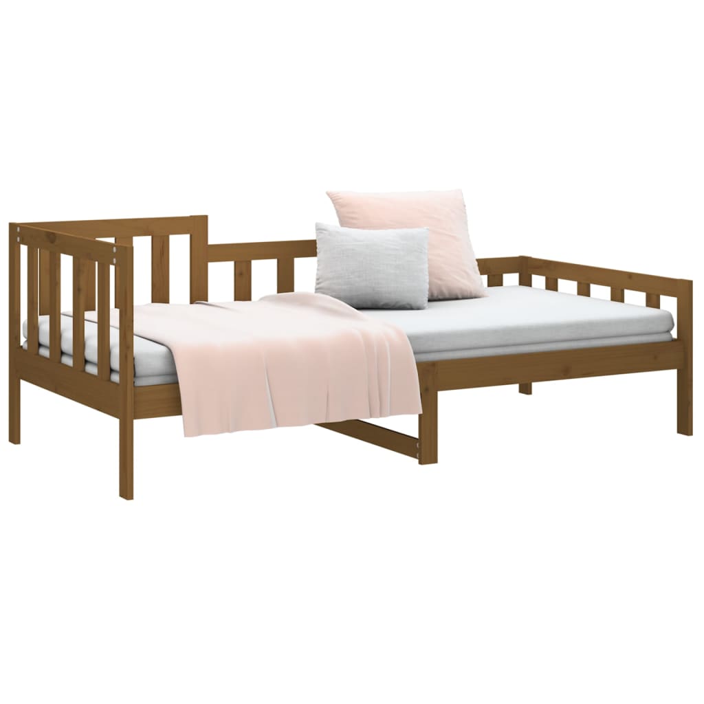 vidaXL Day Bed without Mattress Honey Brown 90x190 cm Solid Wood Pine