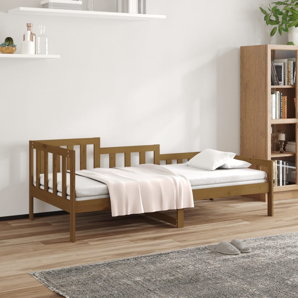 vidaXL Day Bed without Mattress Honey Brown 90x190 cm Solid Wood Pine