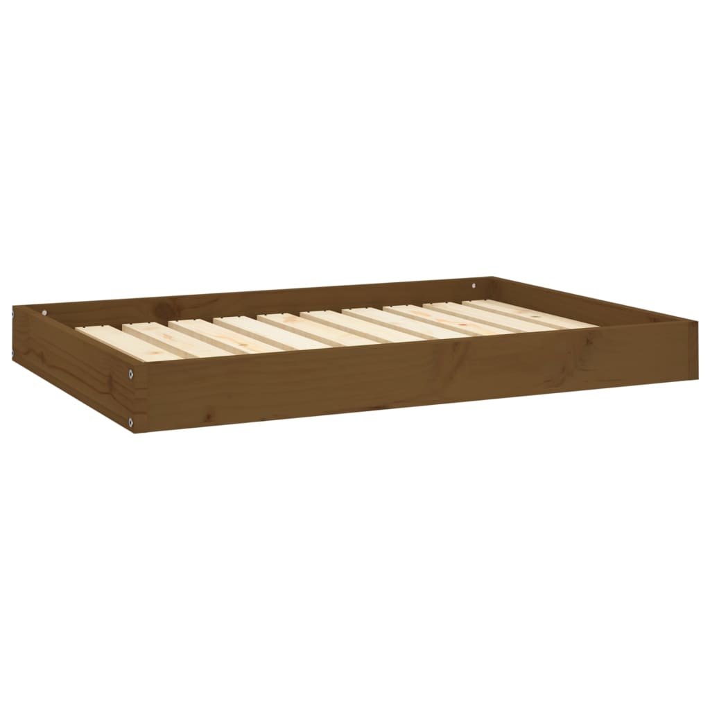 vidaXL Dog Bed Honey Brown 91.5x64x9 cm Solid Wood Pine