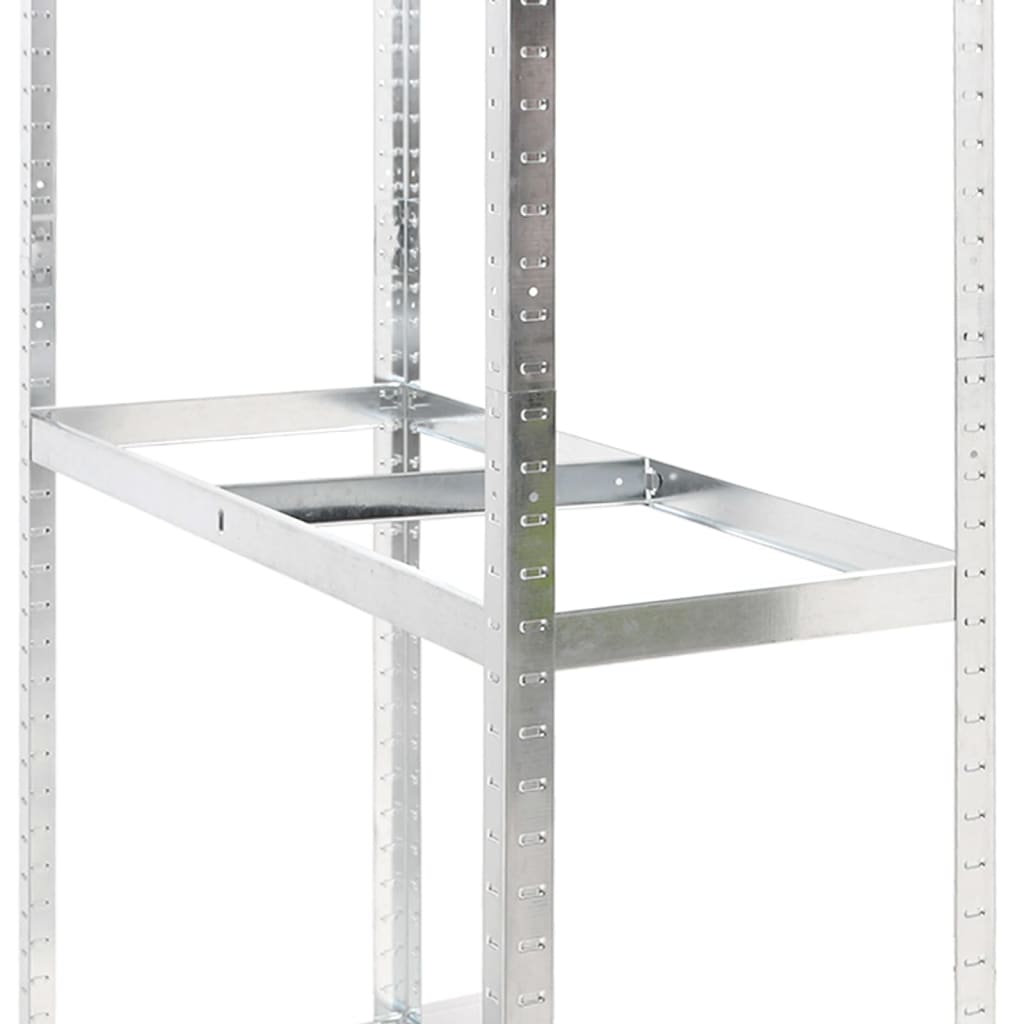 vidaXL 3-Layer Tire Racks 2 pcs Silver 110x40x200 cm Steel