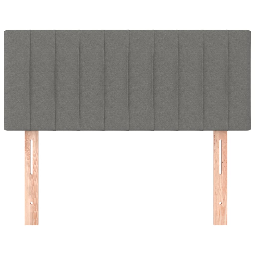 vidaXL Headboard Dark Grey 100x5x78/88 cm Fabric