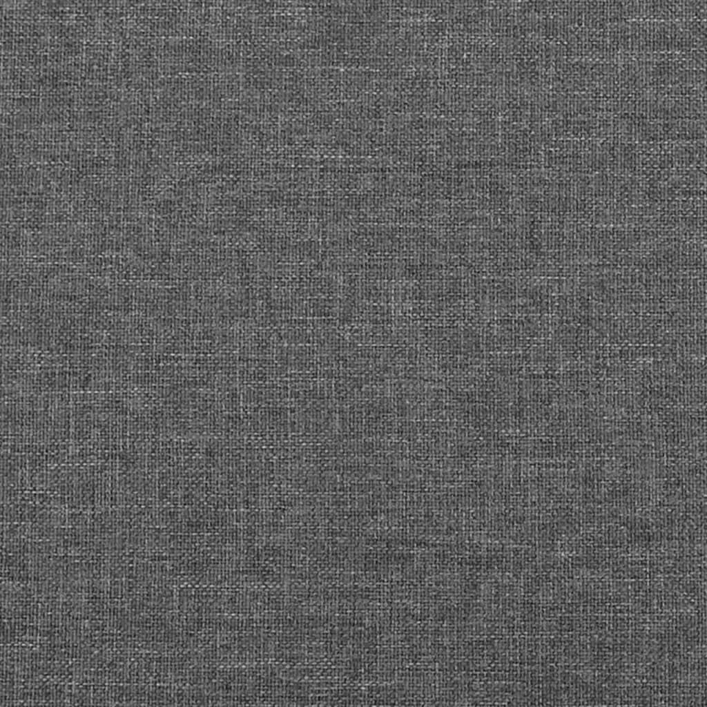 vidaXL Headboard Dark Grey 100x5x78/88 cm Fabric