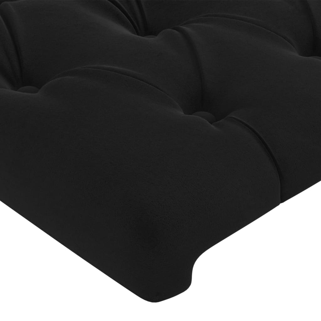 vidaXL Headboards 2 pcs Black 100x7x78/88 cm Velvet