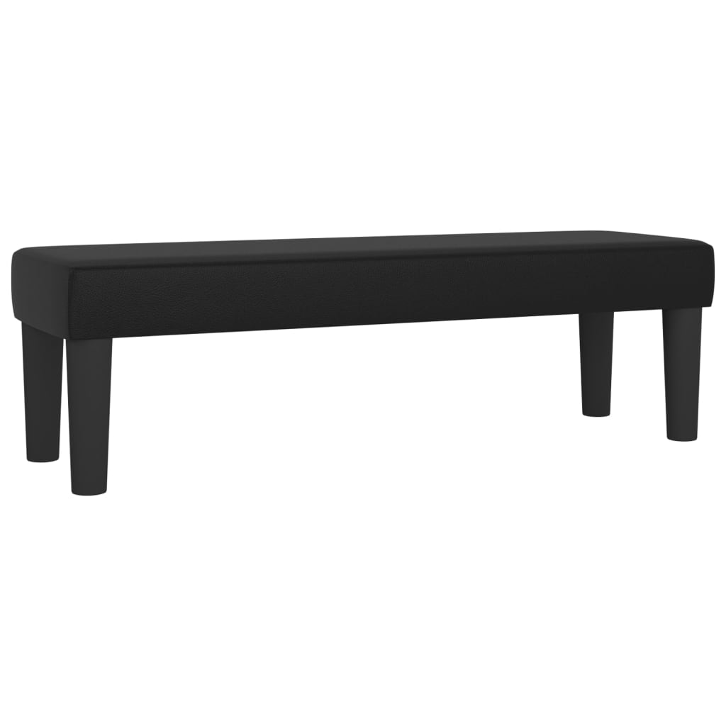 vidaXL Bench Black 100x30x30 cm Faux Leather