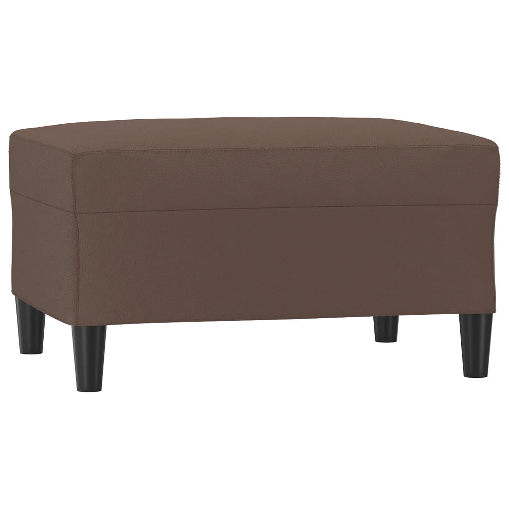 vidaXL Footstool Brown 70x55x41 cm Faux Leather