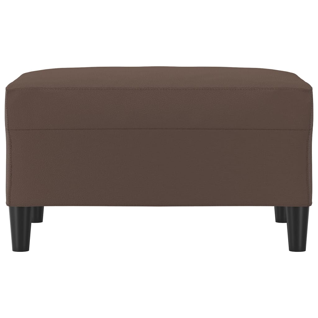 vidaXL Footstool Brown 70x55x41 cm Faux Leather