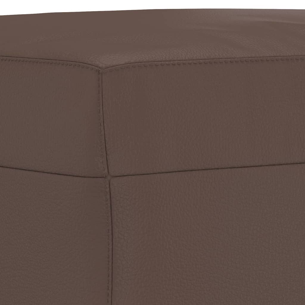 vidaXL Footstool Brown 70x55x41 cm Faux Leather