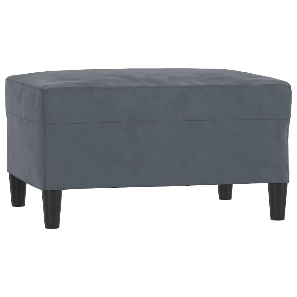 vidaXL Footstool Dark Grey 70x55x41 cm Velvet