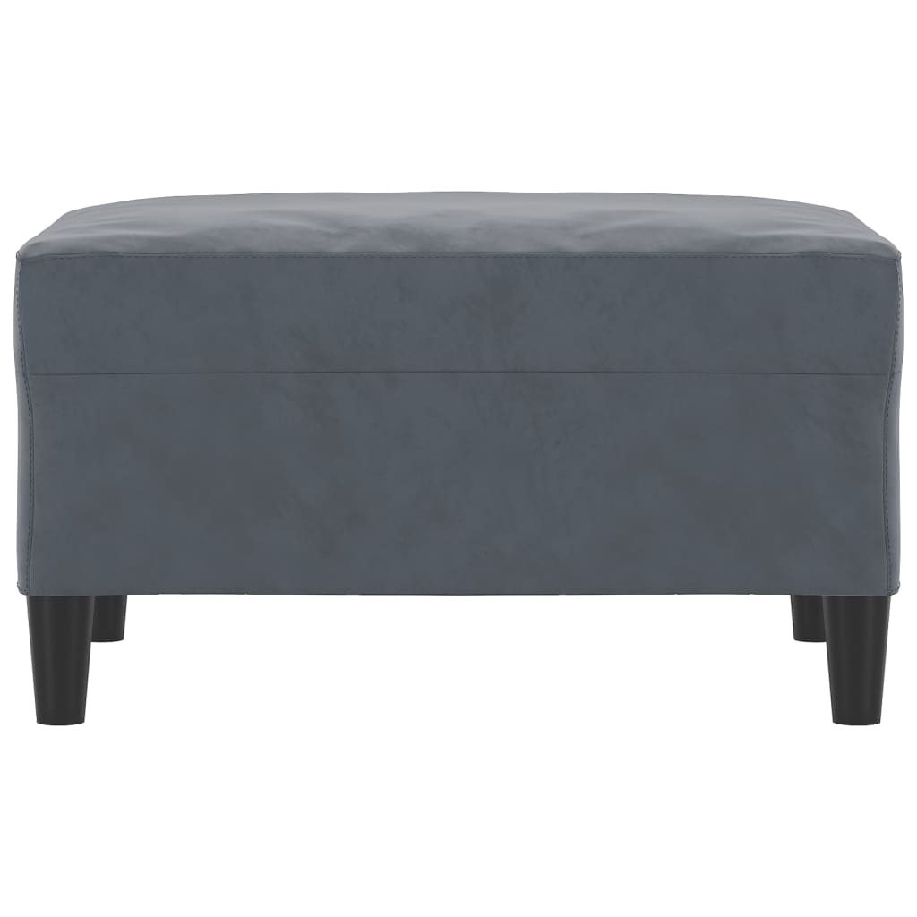 vidaXL Footstool Dark Grey 70x55x41 cm Velvet