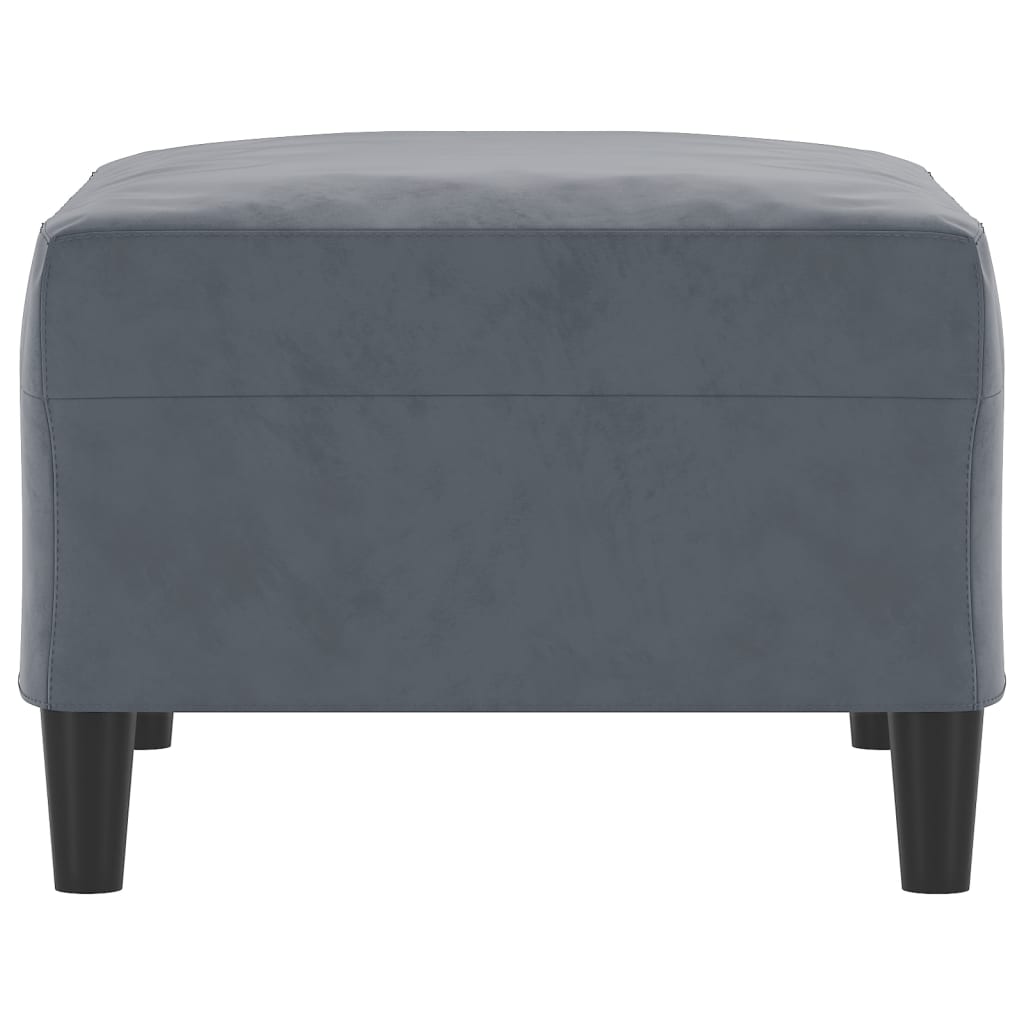 vidaXL Footstool Dark Grey 70x55x41 cm Velvet