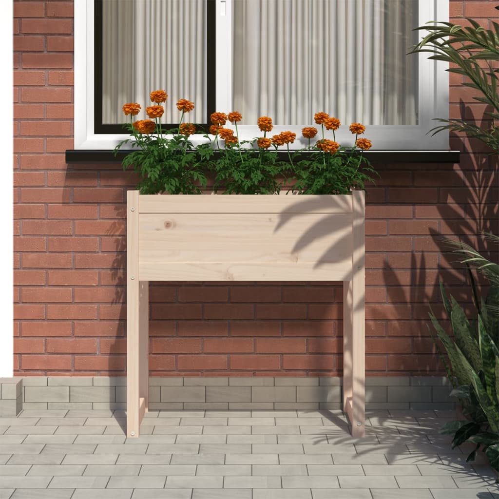 vidaXL Planter 78x40x81 cm Solid Wood Pine