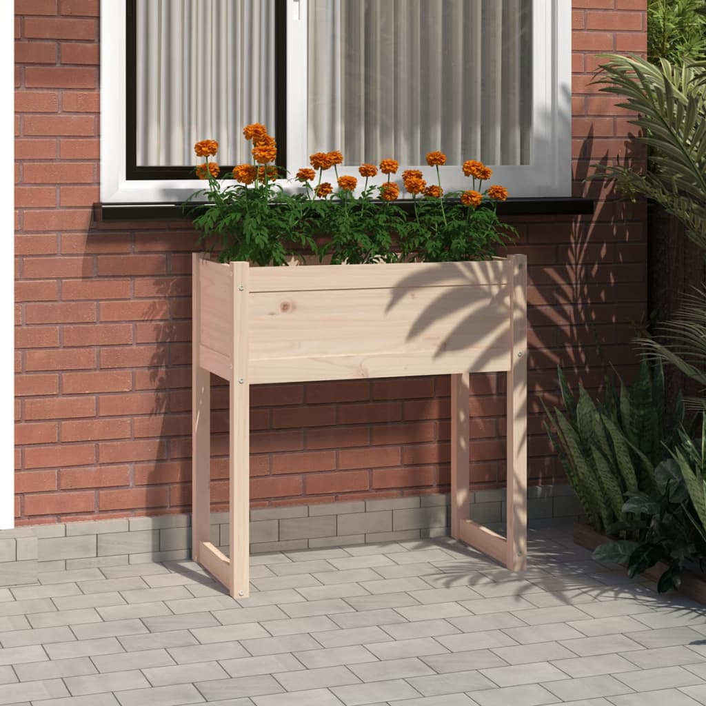 vidaXL Planter 78x40x81 cm Solid Wood Pine