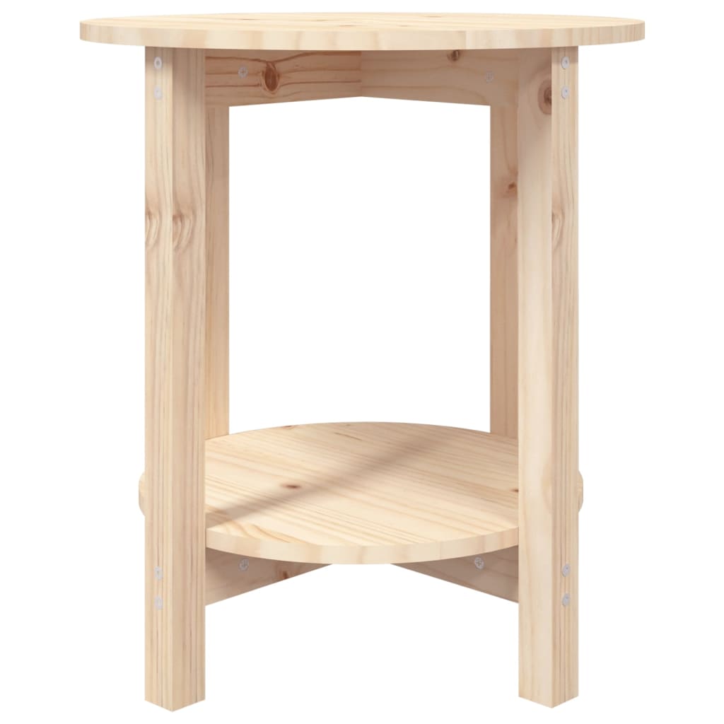 vidaXL Coffee Table Ø 55x60 cm Solid Wood Pine