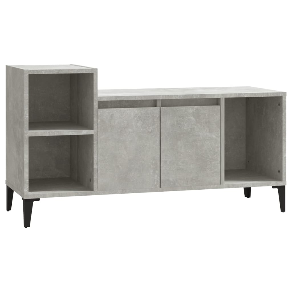 vidaXL TV Cabinet Concrete Grey 100x35x55 cm Engineered Wood