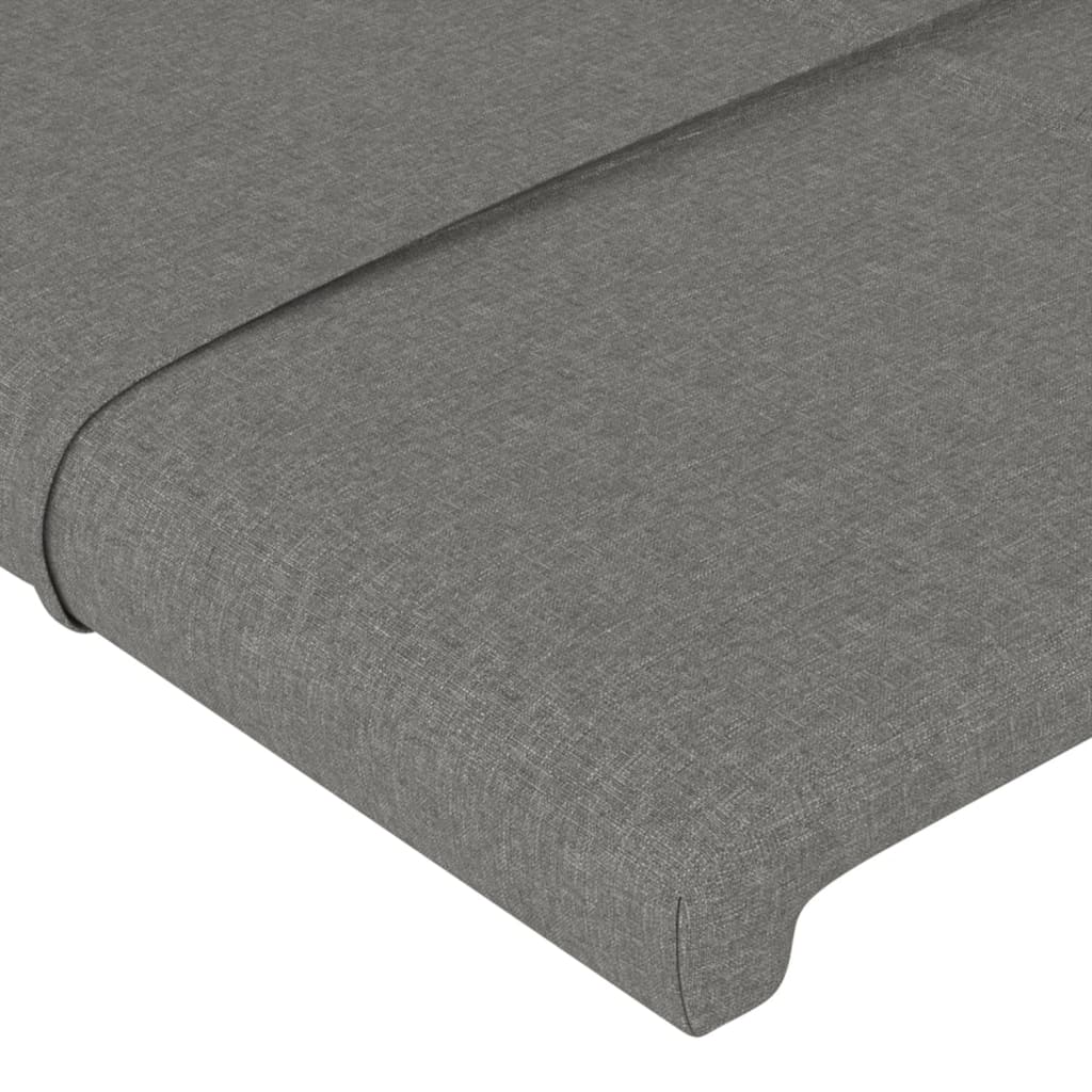 vidaXL Headboard with Ears Dark Grey 203 cm Fabric