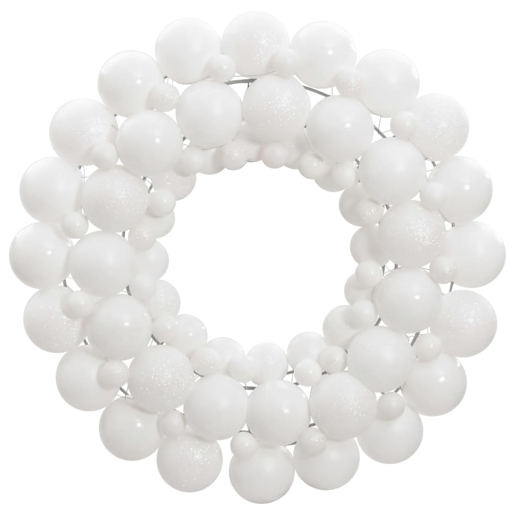 vidaXL Christmas Wreath White 45 cm Polystyrene