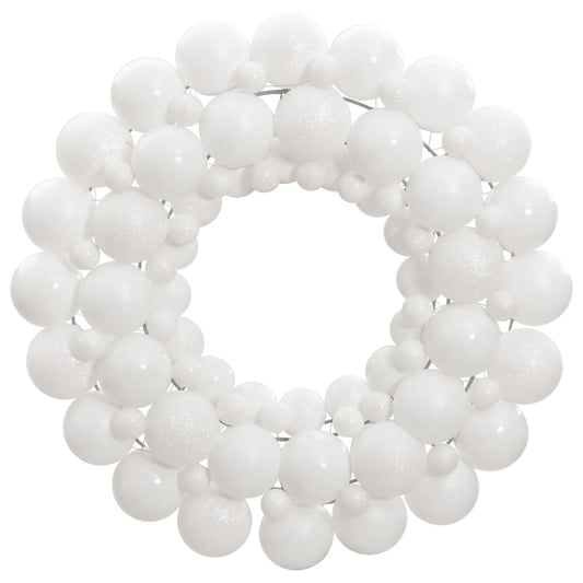 vidaXL Christmas Wreath White 45 cm Polystyrene